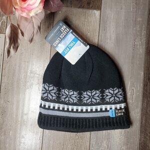 NWT The Great Outdoors Tru|Fit Fleece Lined Hat Warm Knit 100% Acrylic ONE SIZE